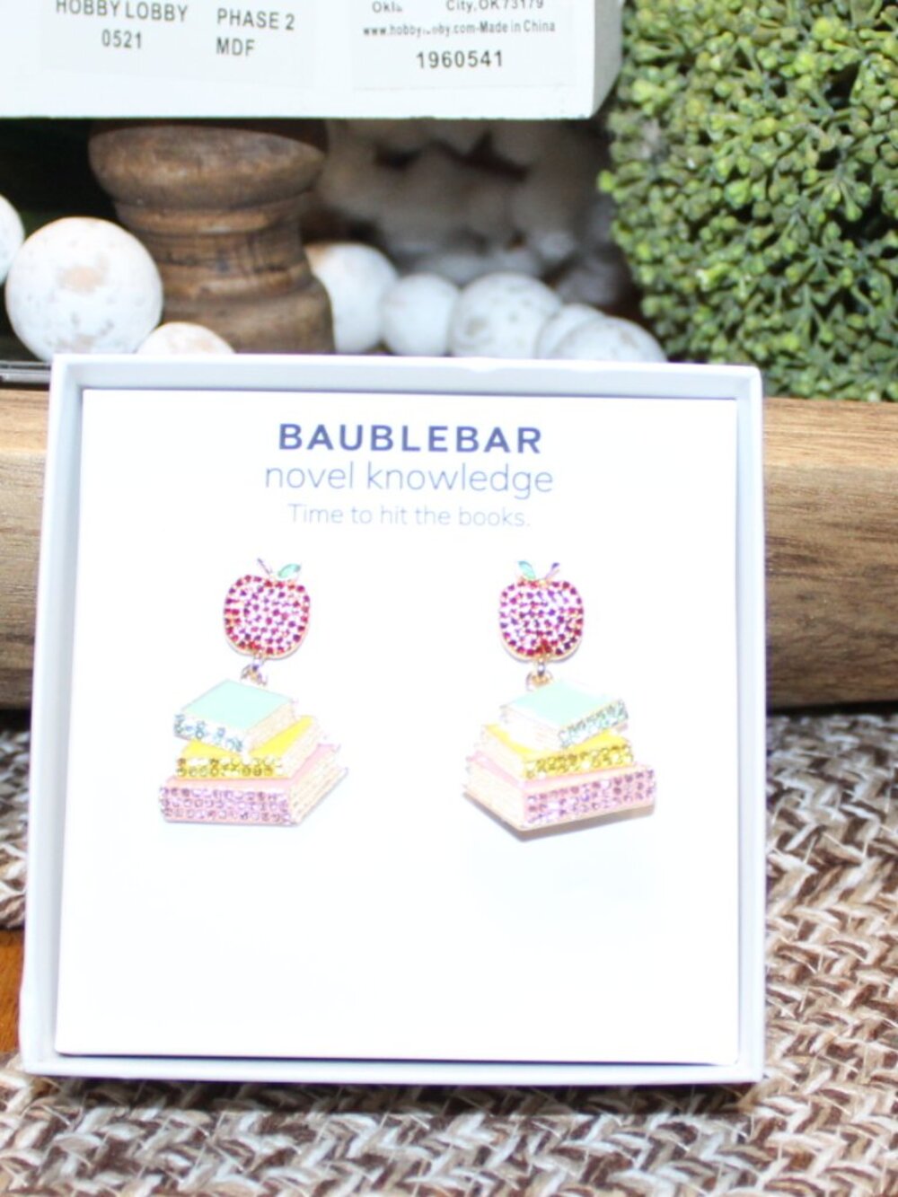 NWT BaubleBar "Novel Knowledge" earrings. Darling! - Picture 3 of 5